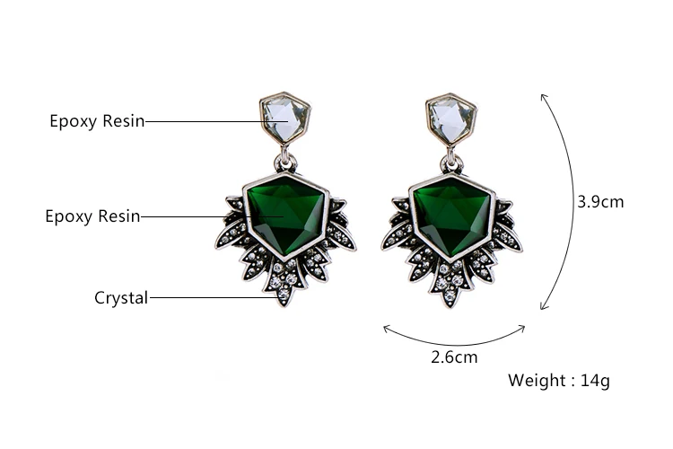 2017 новые популярные брендовые зеленые кольца с подвесками в виде листьев