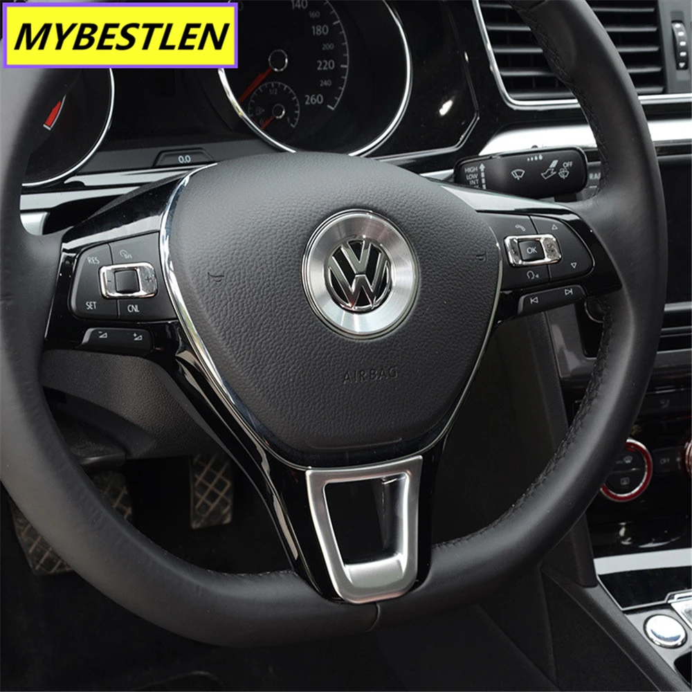 Новинка наклейка на рулевое колесо из АБС-пластика для Volkswagen Golf 7 POLO Santana Jetta Bora