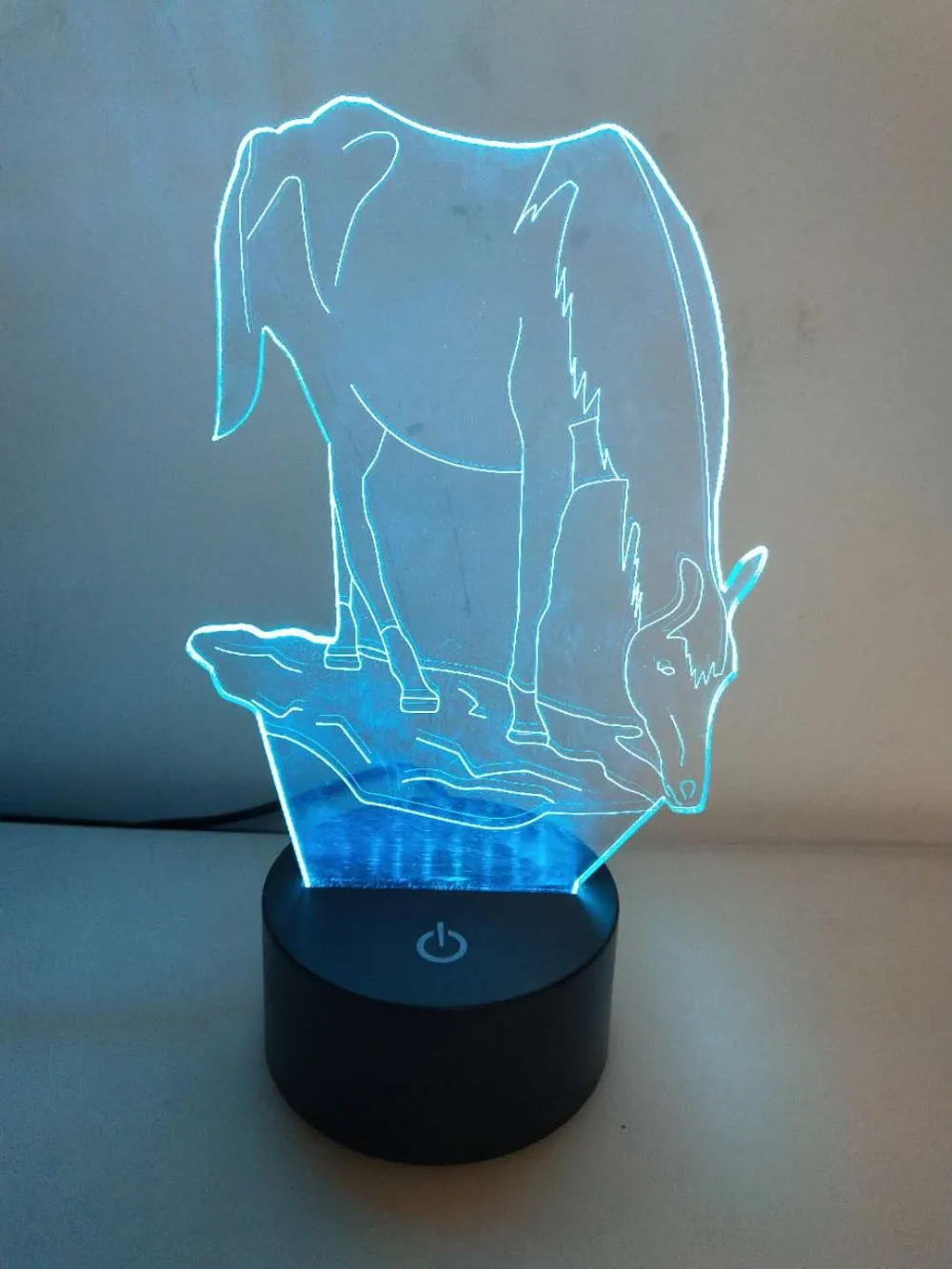 Фото Бесплатная доставка 3D единорог лошадь 7 видов цветов Ночник LED сенсорный пульт USB Бесплатная доставка 3D единорог лошадь 7 видов цветов Ночник LED сенсорный пульт USB