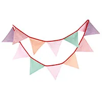 20+ цветов 12 флагов-3,2 м хлопок ткань баннеры Свадебные флаги украшения день рождения Детская гирлянда для душа палатка украшения - Цвет: multi76