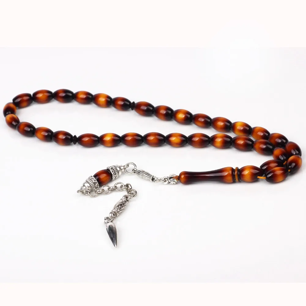 Tasbih магазин смолы янтарные Молитвенные Четки из бусин tesbih Мусульманский