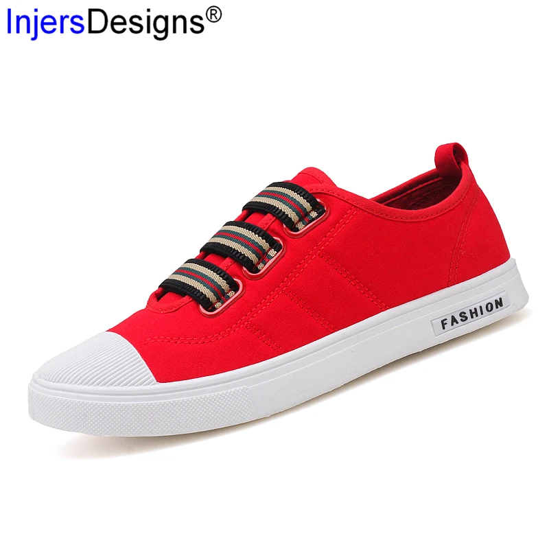 Лидер продаж Парусиновая обувь Мужская для скейтбординга Черные белые Красные
