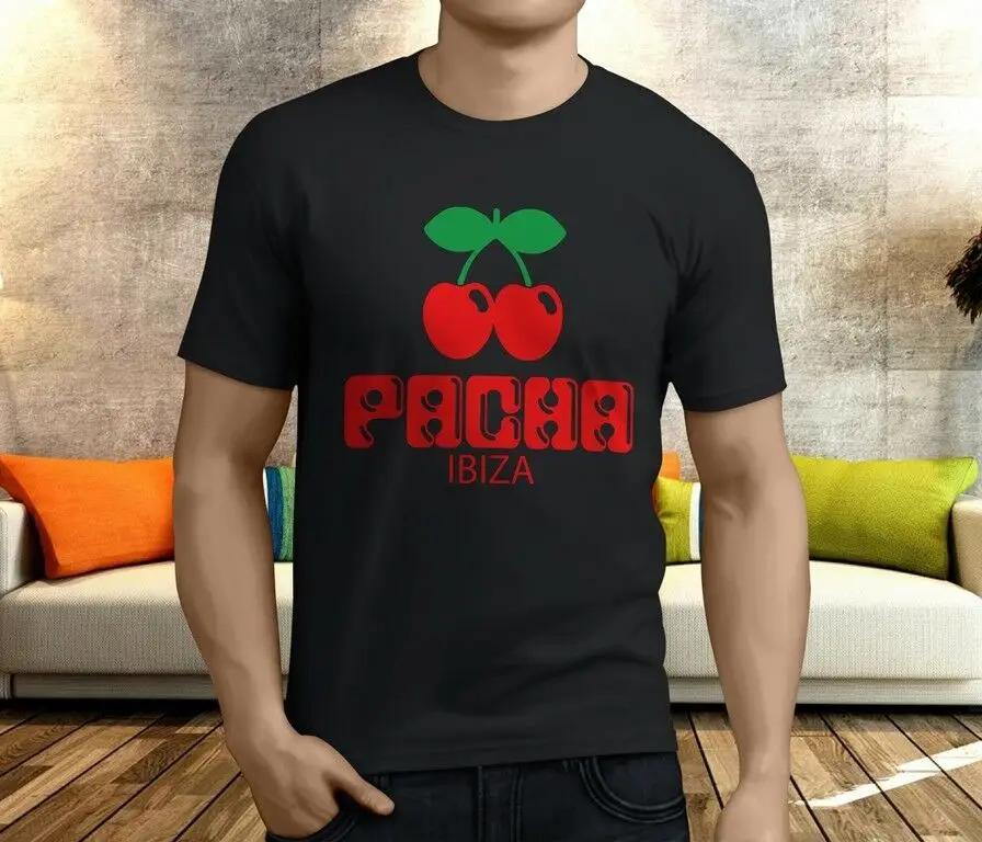 Новая классная мужская Черная футболка Pacha Ibiza|Мужские футболки| |