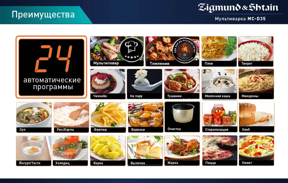 Мультиварка Zigmund& Shtain MC-D35