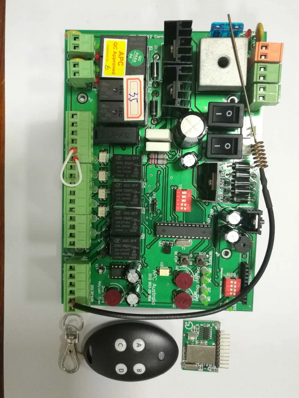 Поворотный двигатель открывания ворот оператора DC 24V Плата управления для ворот открывалка двойной