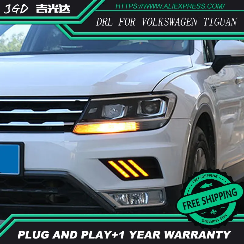 Бесплатная доставка! Чехол для VW Tiguan 2017 супер яркий водонепроницаемый ABS