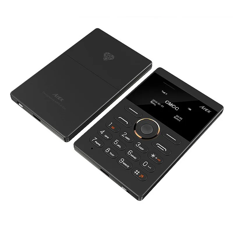2016 Новинка Ultra Slim карт Телефон AIEK e1 сотовый телефон мобильный GSM Bluetooth Английский