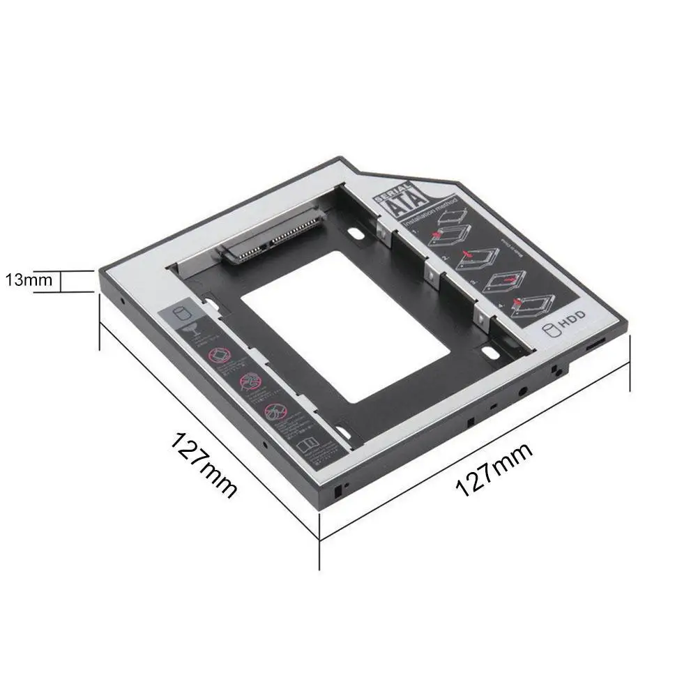 Новый пластиковый корпус Optibay для жесткого диска 9 5 мм шт./лот 2-й второй hdd Caddy SATA 3 0
