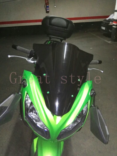 Ветровое стекло для мотоцикла Kawasaki Ninja 650 ER6F EX650 EX650F EX650E EX650A черный цвет 2012 2013 2014 2015