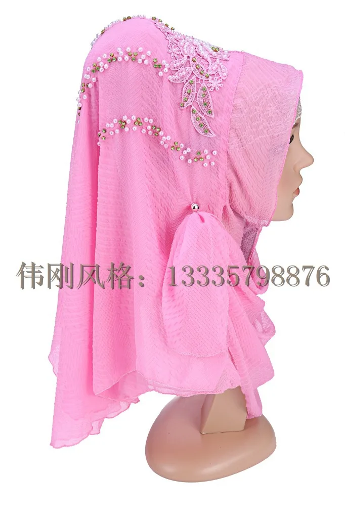 Модный дизайн высокое качество шифон Вышивка турецкий хиджаб istamic стиль платок