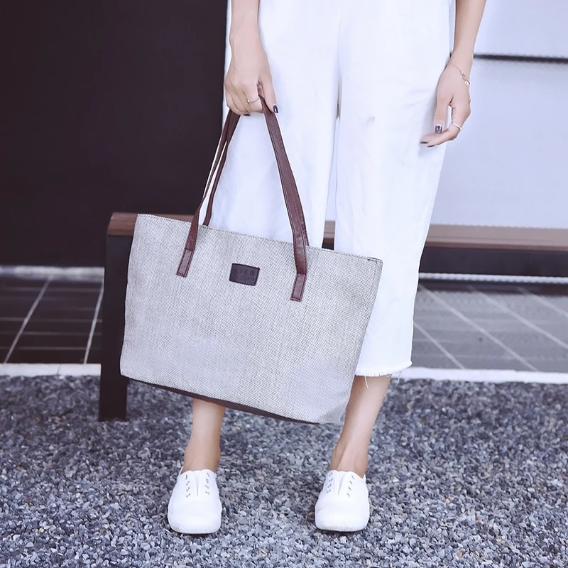 Вместительная женская Вельветовая Сумка-тоут Женская Повседневная однотонная