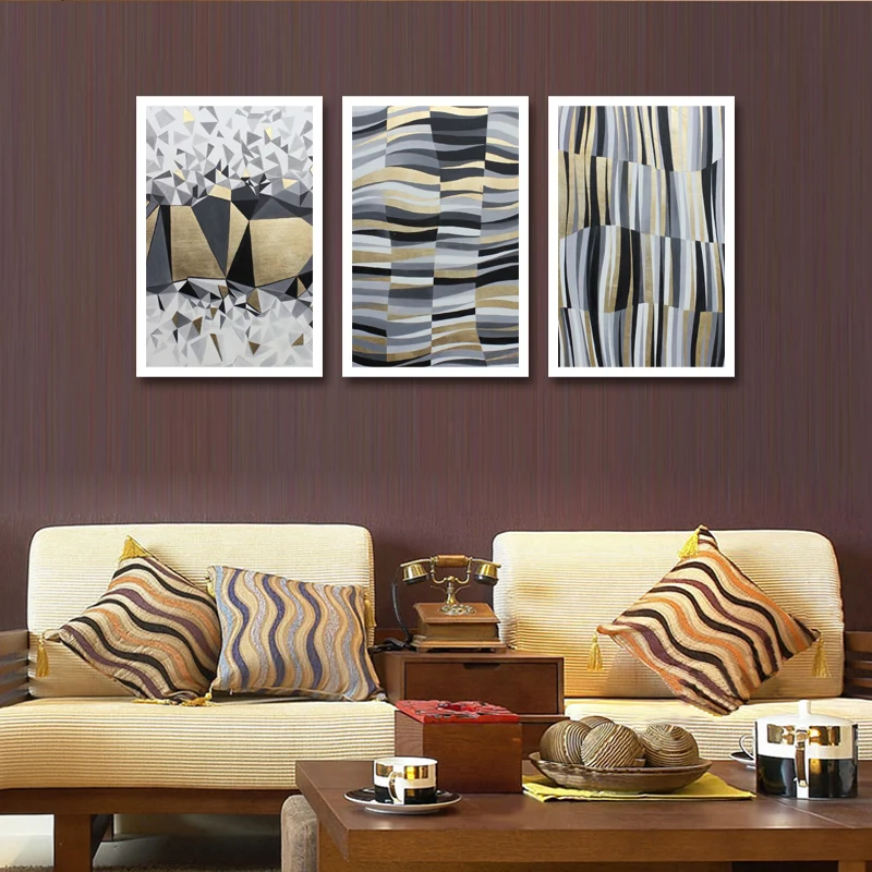 3 шт./компл. Классическая абстрактная декоративная картина на холсте украшение