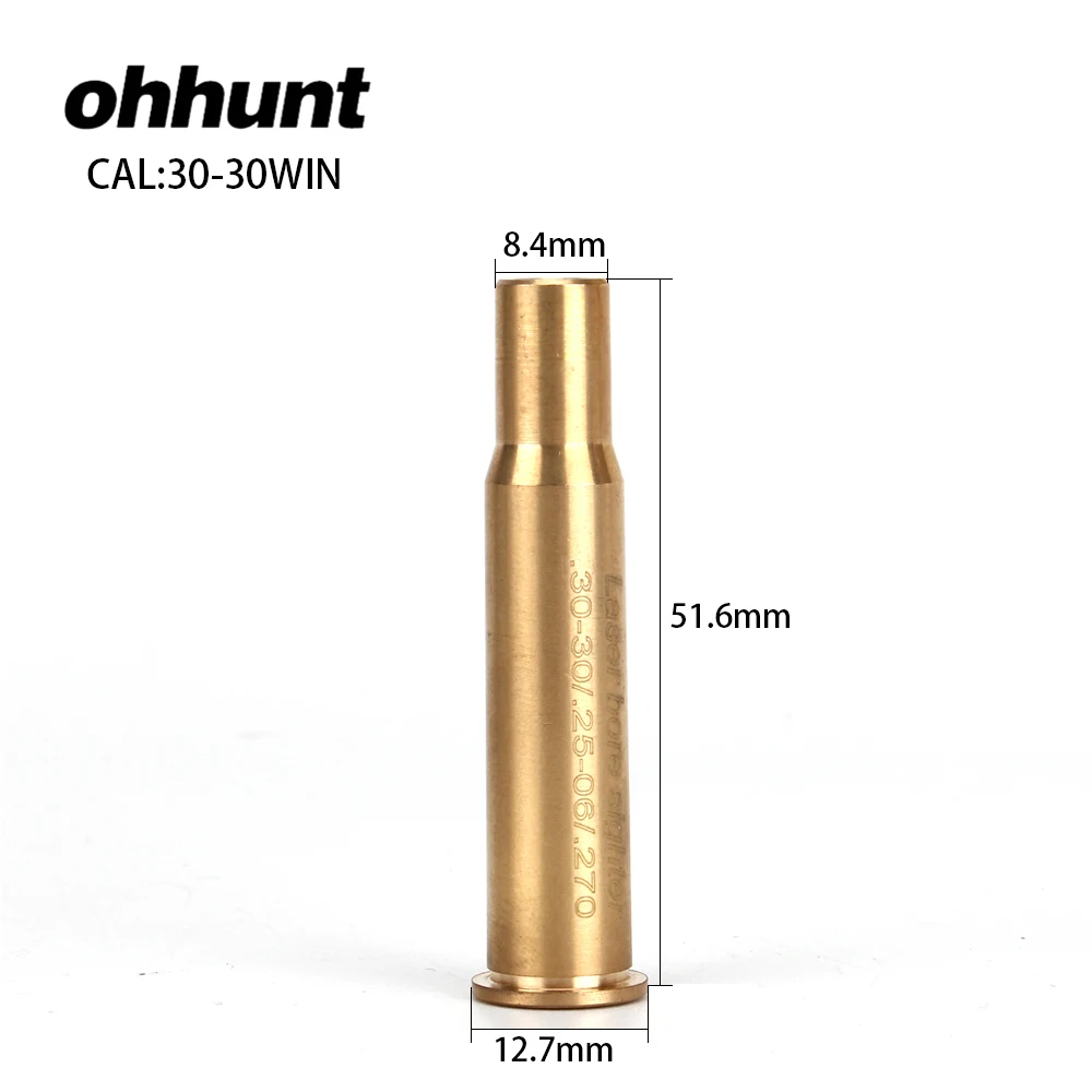 Ohhunt CAL.30 30WIN .25 06 .270 картридж с красным лазером для дальнозоркости|laser bore|red laser borered