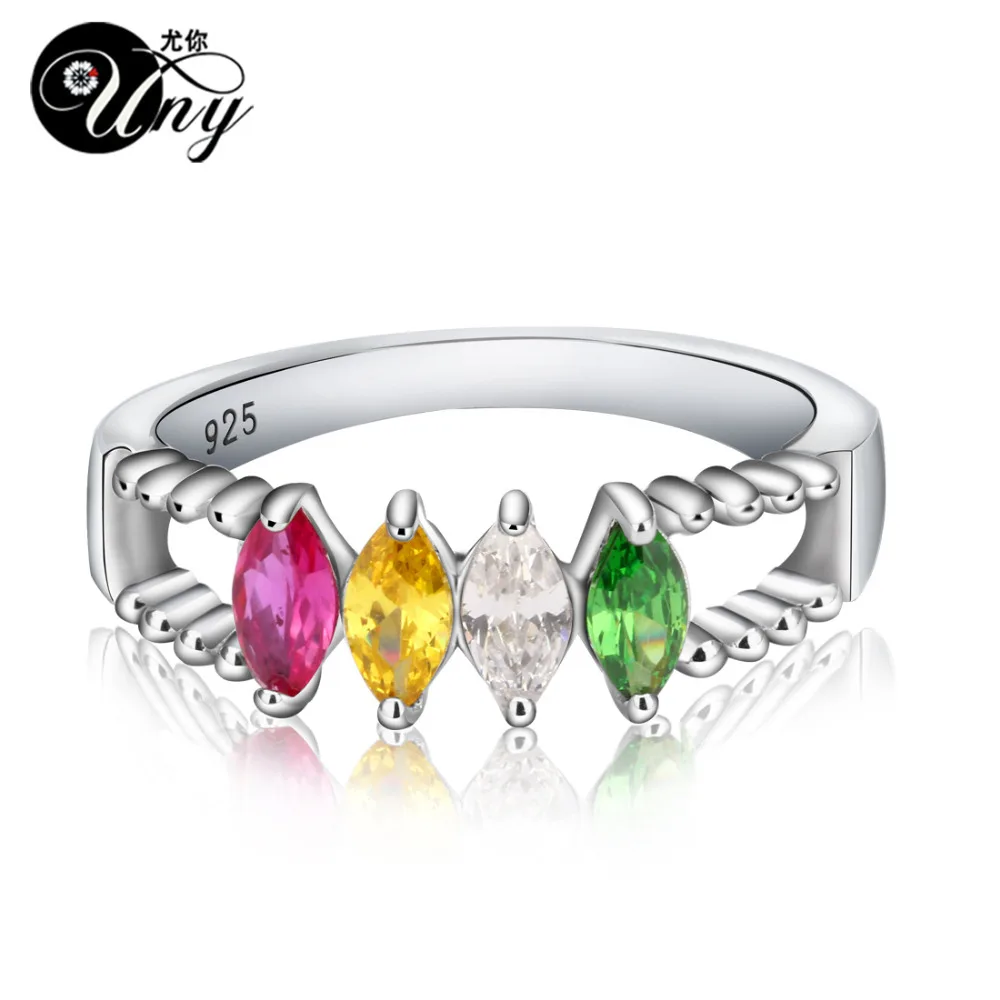 Скидка UNY Rings 925 Sterling Silver Customized Engrave Ring Anniversary Promise Valentine Gift Rings Personalized Family Heirloom Ring