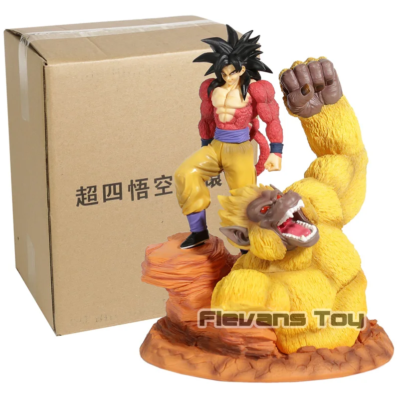 box Жемчуг дракона GT Супер Saiyan 4 Сон Гоку с золотой узару смолы статуя фигурка Модель Коллекция фигурка игрушка - Цвет: box