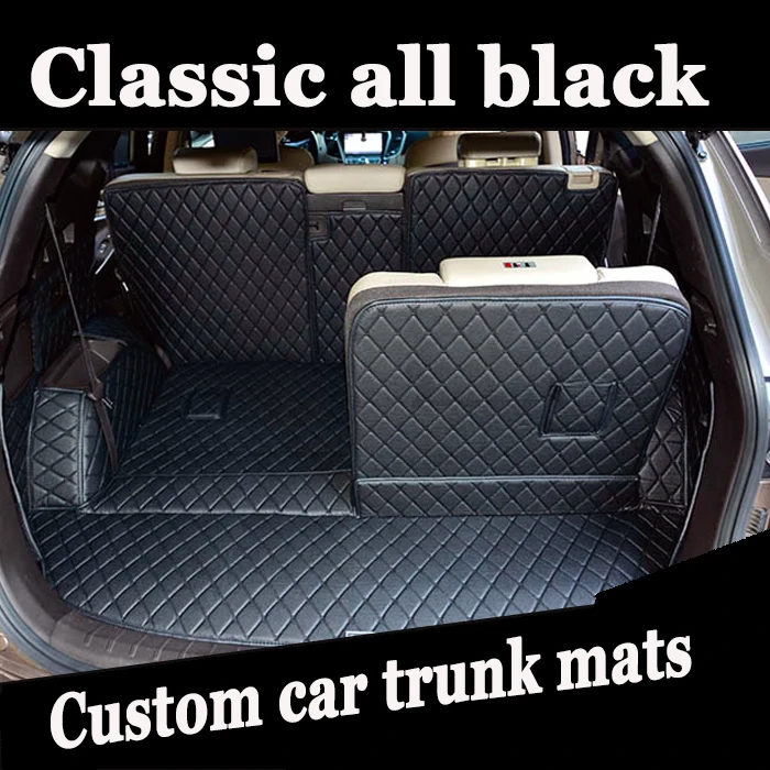 

ZHAOYANHUA Custom fit car Trunk mats for Toyota Camry Corolla RAV4 X Crown Verso FJ Cruiser yaris L 5D carpet floor liner