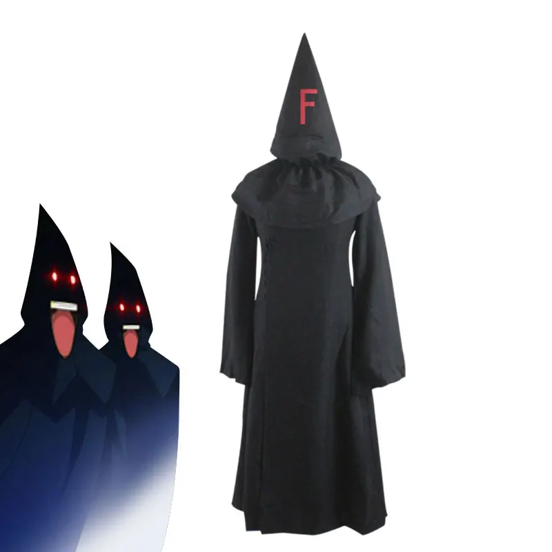 

Milky Way Anime FFF GROUP Baka to Tesuto to Shokanju Ketsumatsu Cosplay Unisex Black Hooded Cloak Costume Robes for Halloween