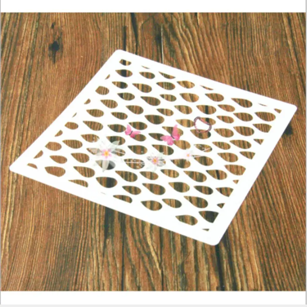 Многоразовый трафарет Капля дождя для рисования тортов | Дом и сад