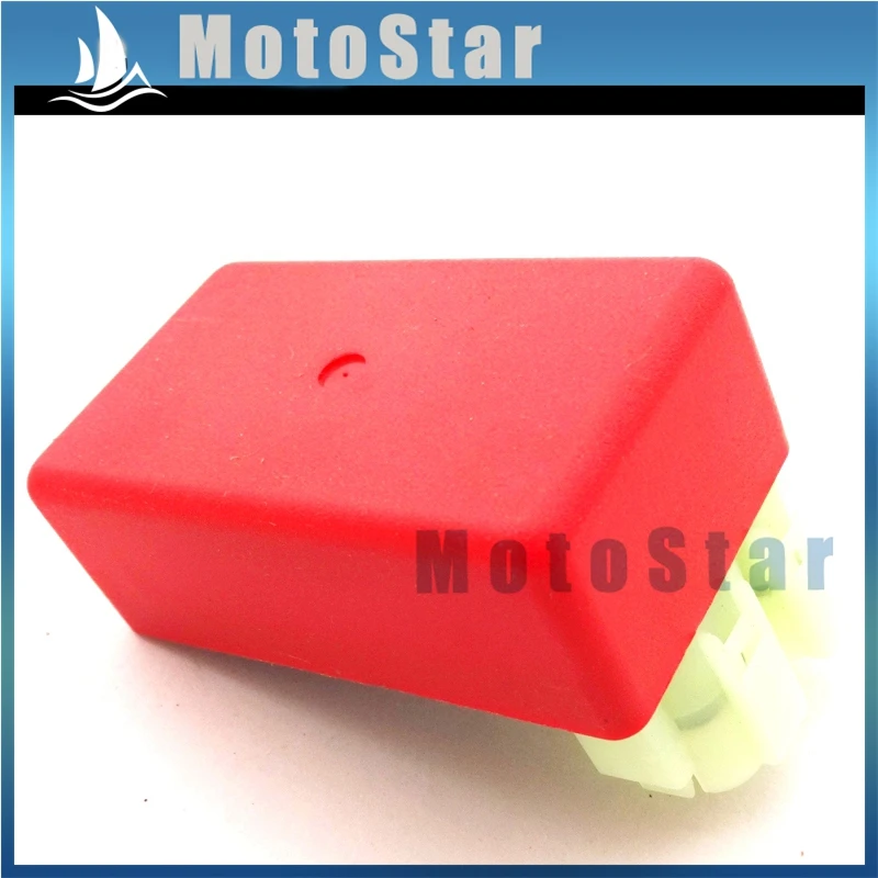 Красный 6 Pin AC Зажигание CDI Коробка для китайских GY6 50cc 125cc 150cc двигатель Скутер мопед ATV Quad 4 Wheeler багги картинг