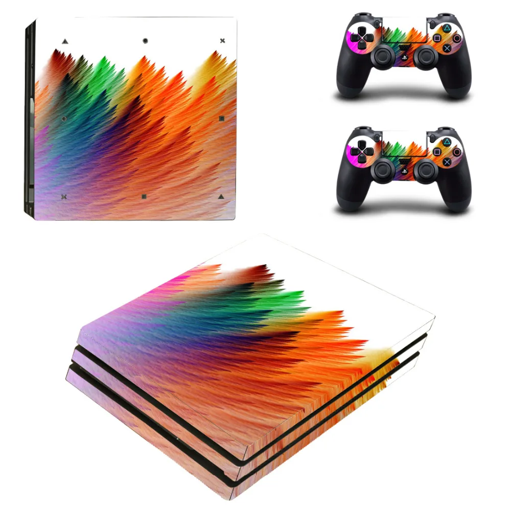 Чистый белый черный PS4 Pro Кожа Наклейка для sony PS4 playstation 4 Pro консоль и 2 контроллера кожи наклейка s винил