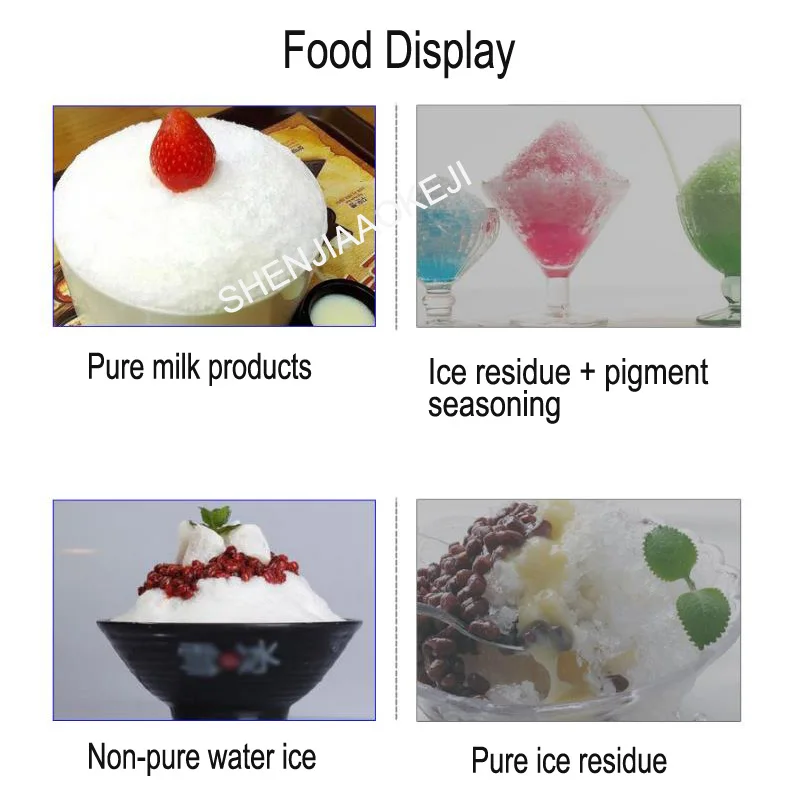 KSP-HN265 Коммерческий снежный ледогенератор из нержавеющей стали, с водяным охлаждением, маленьким режимом, производительностью молочного льда 200-260 кг/24 ч, 220 В, 1 шт.