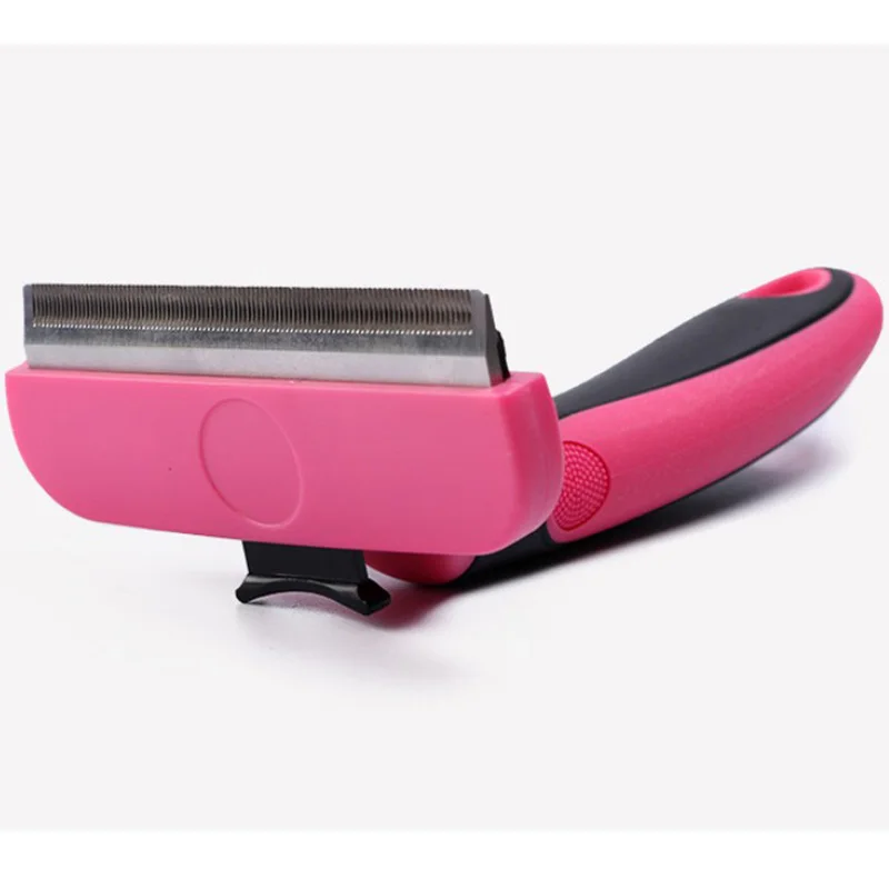 Red cat brush Расческа для ухода за домашними животными, котами, мятой, для кошек, животных, щетка для удаления волос, нержавеющая сталь, один ключ, для чистки кошек, триммер, расческа для собак, поставка - Цвет: Red cat brush