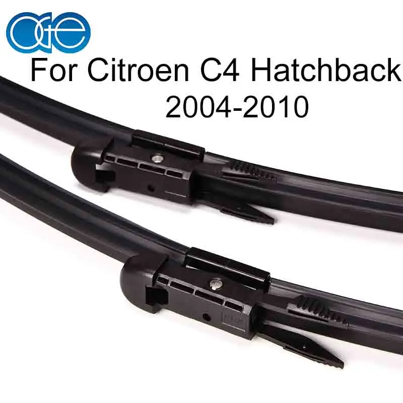 Hatchback 2004-2010 НГЕ щетки стеклоочистителя для Citroen C4 хэтчбек/седан/купе 2004- лобовое стекло натуральный каучук автомобильные аксессуары для лобового стекла - Цвет: Hatchback 2004-2010