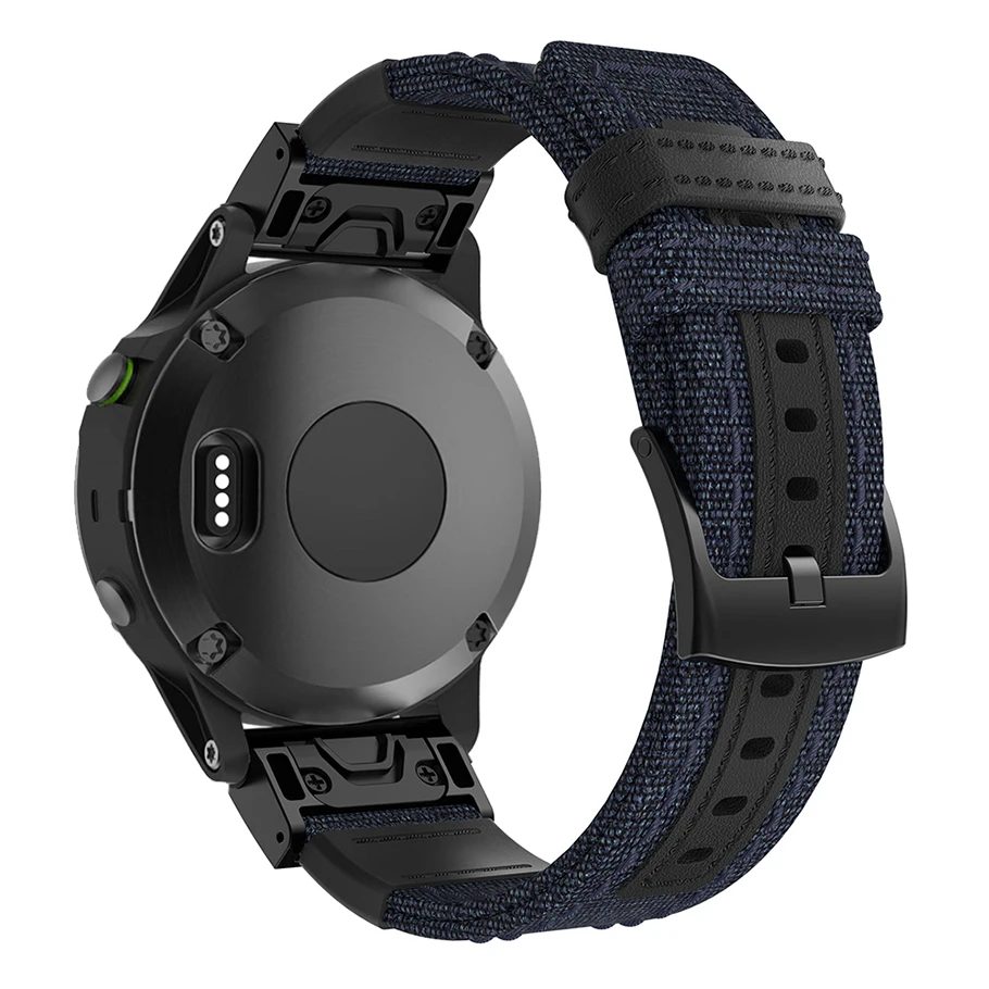 Нейлоновый ремешок для часов Garmin Fenix 5/5 Plus/Forerunner 935/Instinct 22 мм 26 нейлоновый дышащий