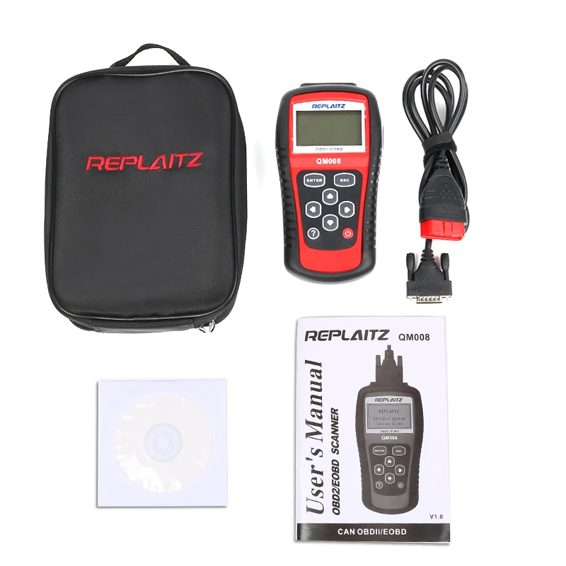 Replaitz QM008 Obd2 автомобильный сканер считыватель кодов адаптер 16 PIN OBDII