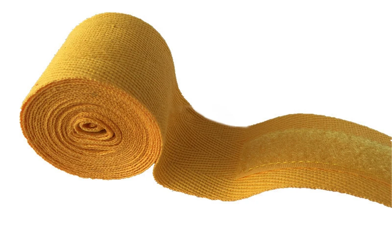 Yellow 2,5 м хлопок кик-боксерский бандаж наручный ремень спортивный ремень боксерский бандаж Муай тхэквондо перчатки для рук обертывания защита рук - Цвет: Yellow
