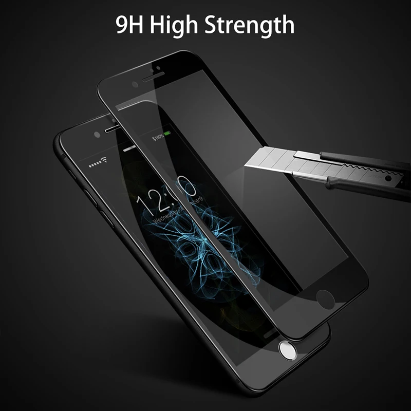 Coolreall 9H высокопрочная Защитная пленка для экрана 0 33 мм iPhone 7 8 6 6s Plus X 3D закаленное