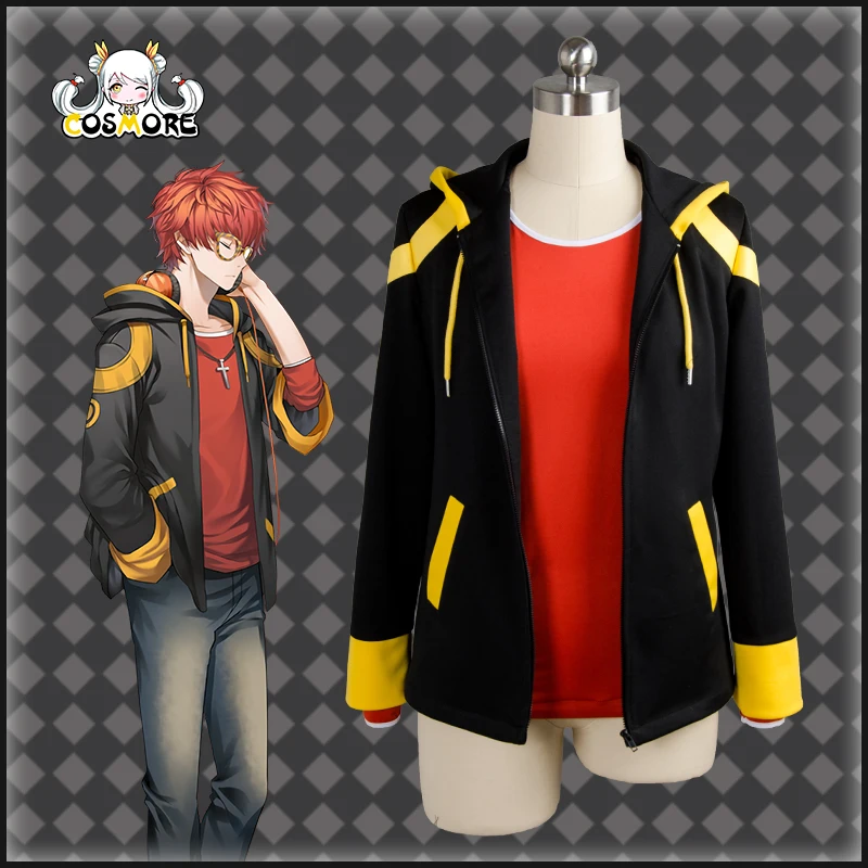 Mystic Messenger 707 Экстремальный Saeyoung/лушер Чой 7 наряд косплей костюм куртка +