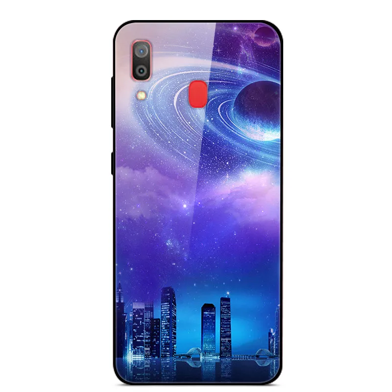 2 FOR Galaxy A30 B для samsung Galaxy A30 чехол A 30 стеклянный жесткий чехол для телефона s для samsung Galaxy A30 чехол A20 Мягкий Бампер закаленное покрытие 6,4 - Цвет: 2 FOR Galaxy A30