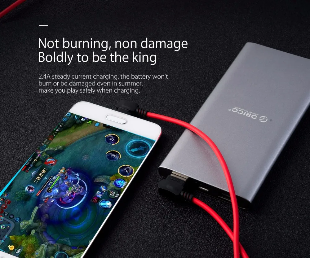 Кабель ORICO type-c с прямоугольным изгибом для телефонов USB type-C, usb-кабель для зарядки samsung OnePlus Xiaomi 4C