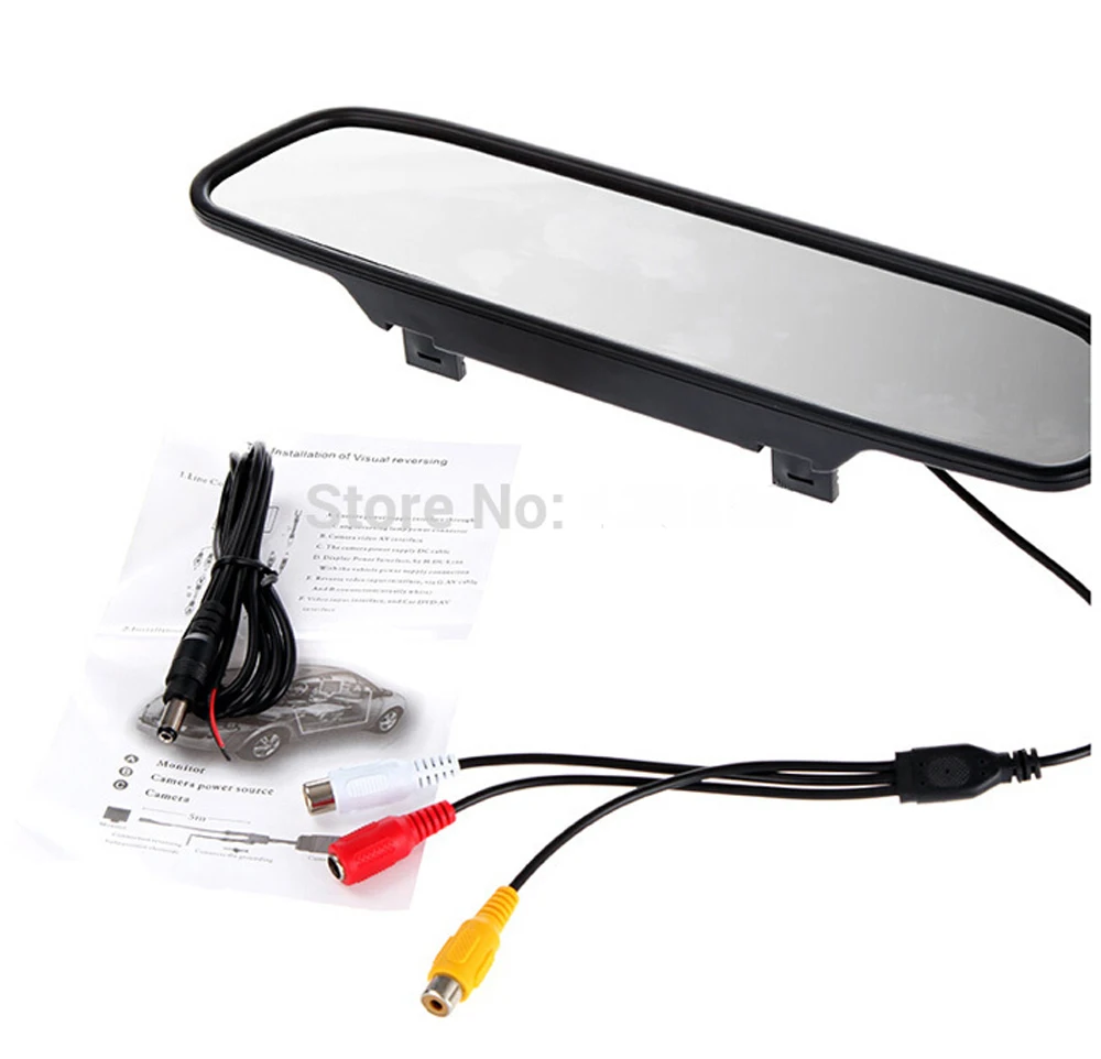 Бесплатная доставка 5 штук в упаковке &quotдюймовый TFT ЖК дисплей зеркало заднего