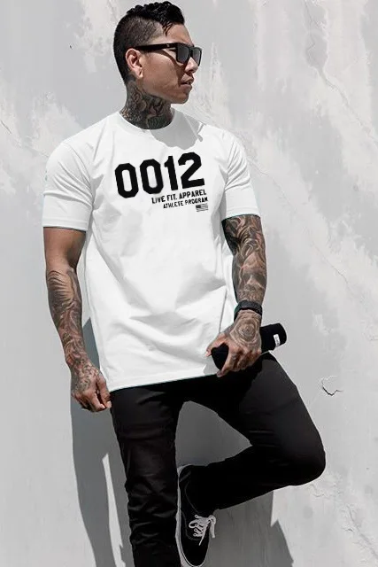 Бренд Фитнес Одежда Бег футболка для мужчин Спорт продлить тренажерного зала бег