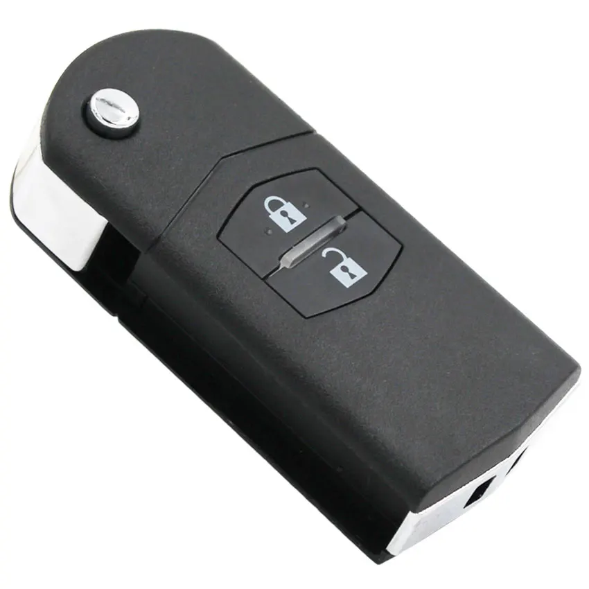 2 кнопки Модернизированный Складной флип дистанционный ключ брелок от машины 433