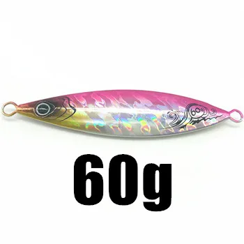 60G SUNMILE, 1 шт., 20 г, 30 г, 40 г, 60 г, медленный джиг, металлические рыболовные приманки, жесткие приманки, рыболовные снасти - Цвет: 60G