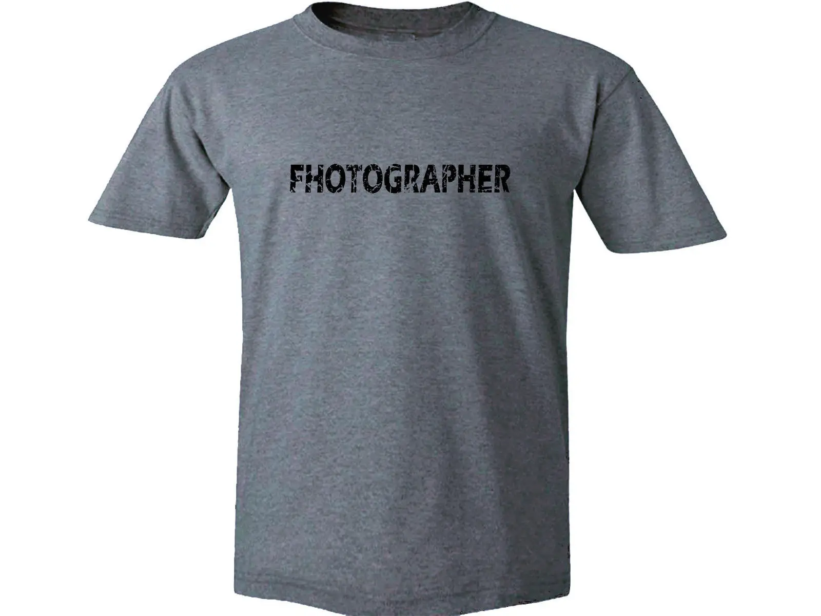 2019 фотограф Состаренный вид серый 100% хлопок футболка отличного качества|cotton