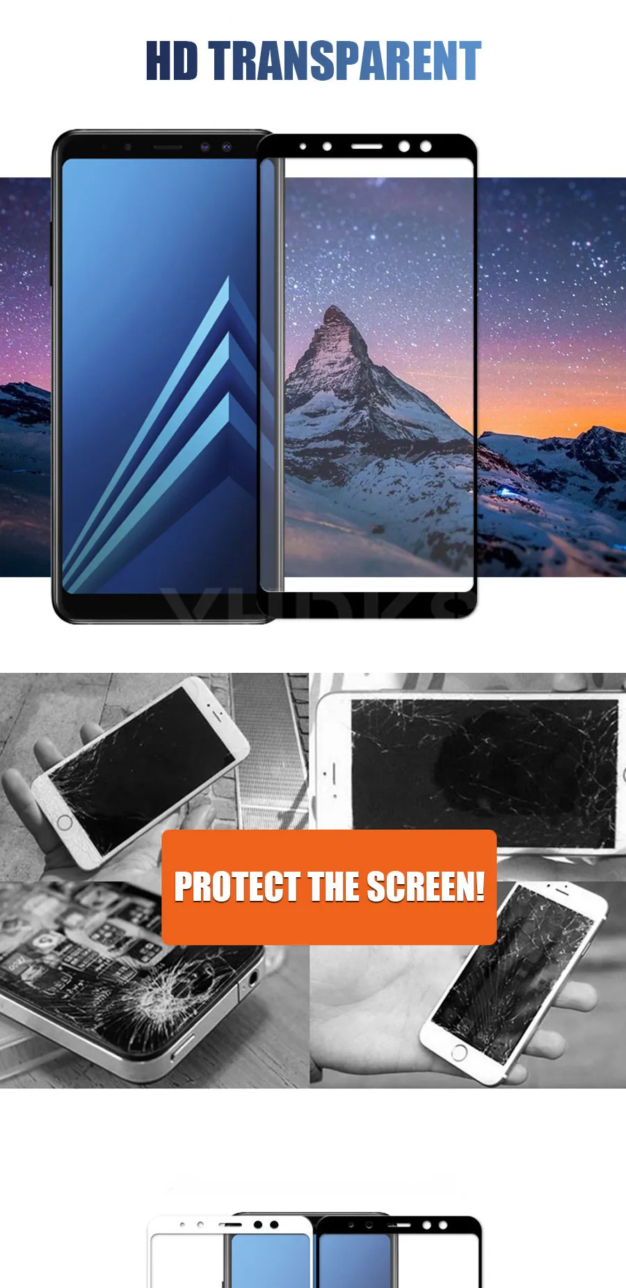9D Защитное стекло для Samsung Galaxy A5 A7 A3 A6 A8 Plus A9 закаленное защитное стекло для экрана