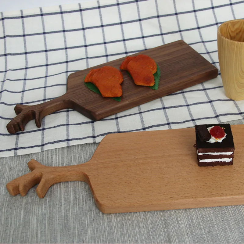 Доска для резки из цельной древесины в японском стиле необычная имитация товара