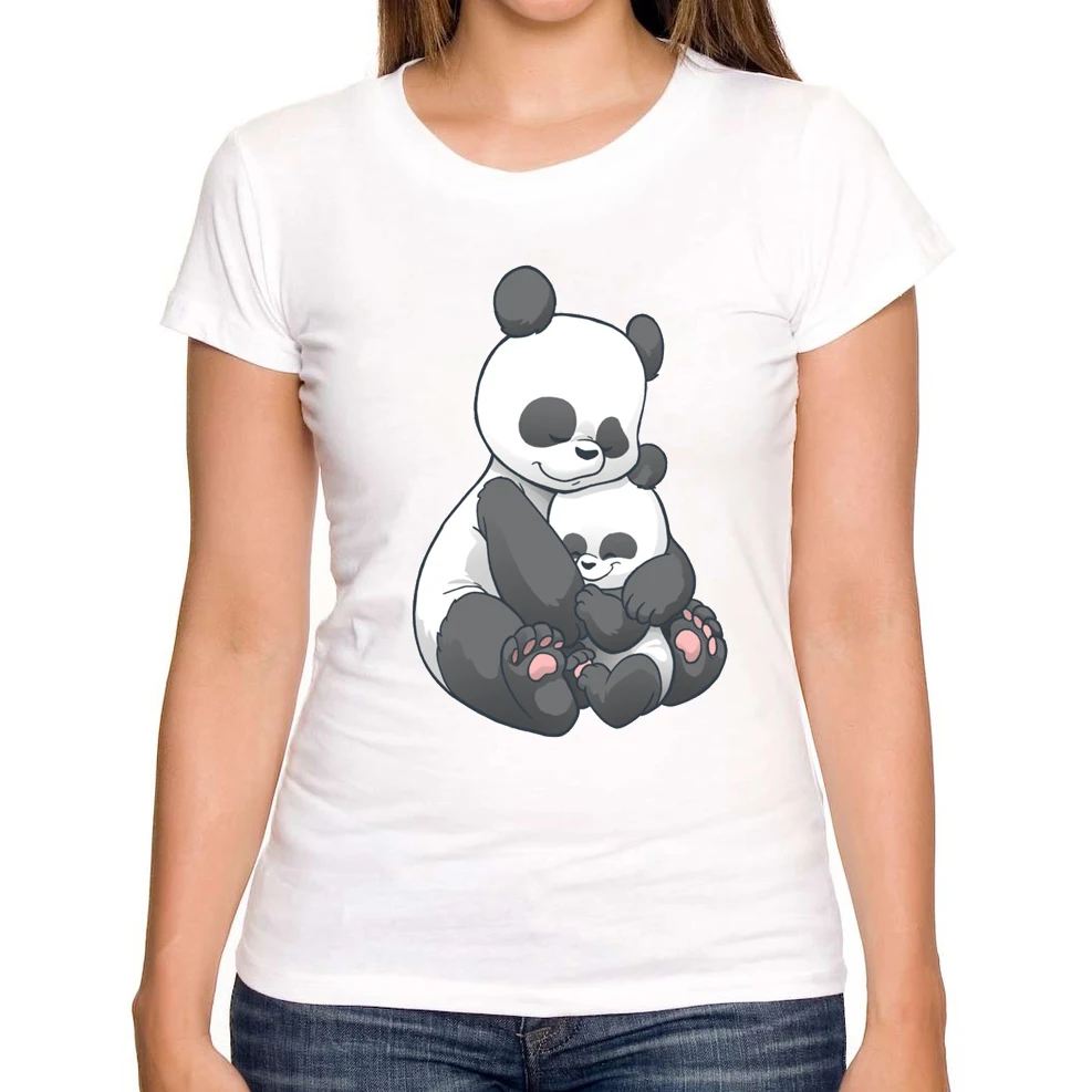 Популярные Модные женские футболки летние Красивые с принтом панды | Женская