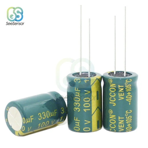 100V 330UF 5PCS 100V 250V 400V 450V Алюминий электролитический конденсатор с алюминиевой крышкой, 22 мкФ 47 мкФ 68 мкФ 100 мкФ 120 мкФ 220 мкФ 330 мкФ 470 мкФ 1000 мкФ - Цвет: 100V 330UF 5PCS