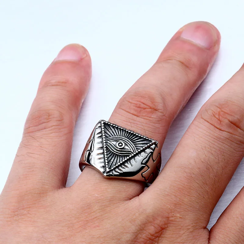 2015 новый око провидения All seeing глаз кольцо из нержавеющей стали классный фильм