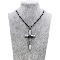 retro cross jesus choker necklace women vintage inri crucifix prayer pendant necklace men christian jewelry party friends gift