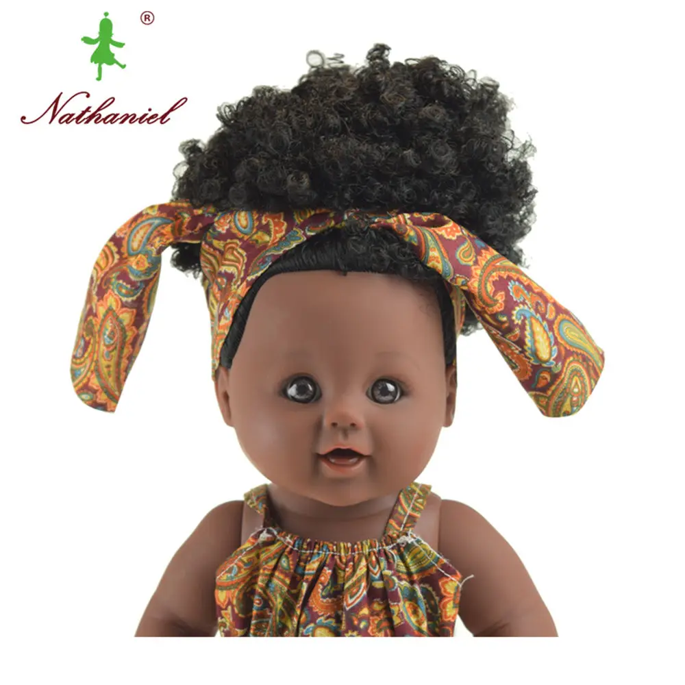 Лидер продаж кукла Принцесса 30 см черная Рапунцель безопасные силиконовые