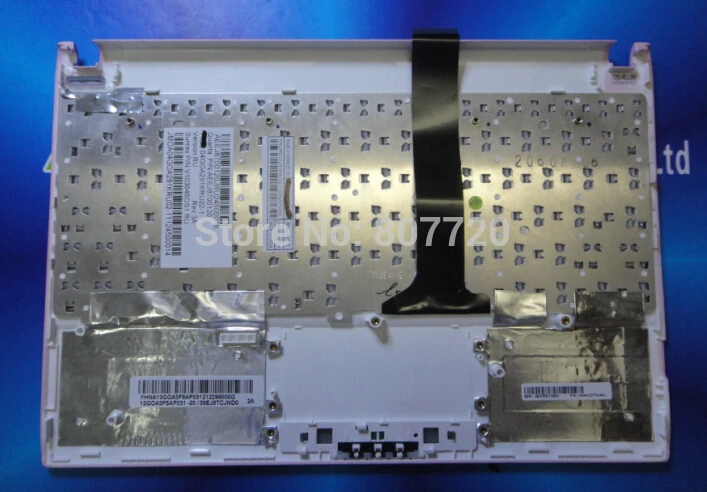 Клавиатура для ASUS Eee pc 100% 1025C 1025CE Русская раскладка розовая рамка белые клавиши |