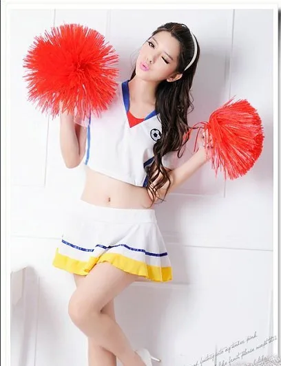 Новый Сексапильный тренировочный костюм Болельщицы с треугольным вырезом