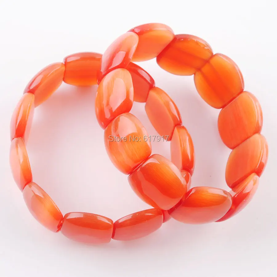 

RONGZUAN Multiple Colors Natural Opal Gem Stone Beads Strand Bracelet Stretchy Bangle Women Jewelry 7 Inches TBK332