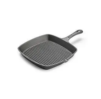 

Cast iron skillet casting iron Steak frying pan steak fry pan flat bottom pot pig barbecue iron fry pan Grill pans no coating